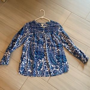 Floral Cotton long sleeve Tunic